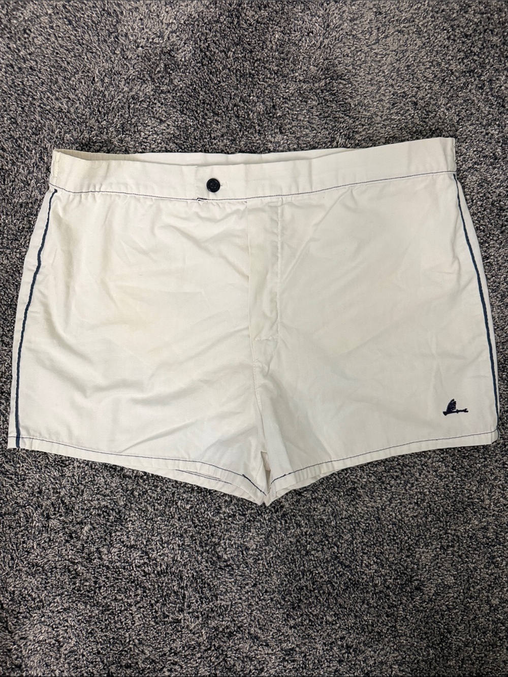 Vintage 1970s/80s Talon-zip Resort Shorts With Bird Logo (unknown maker) - 34